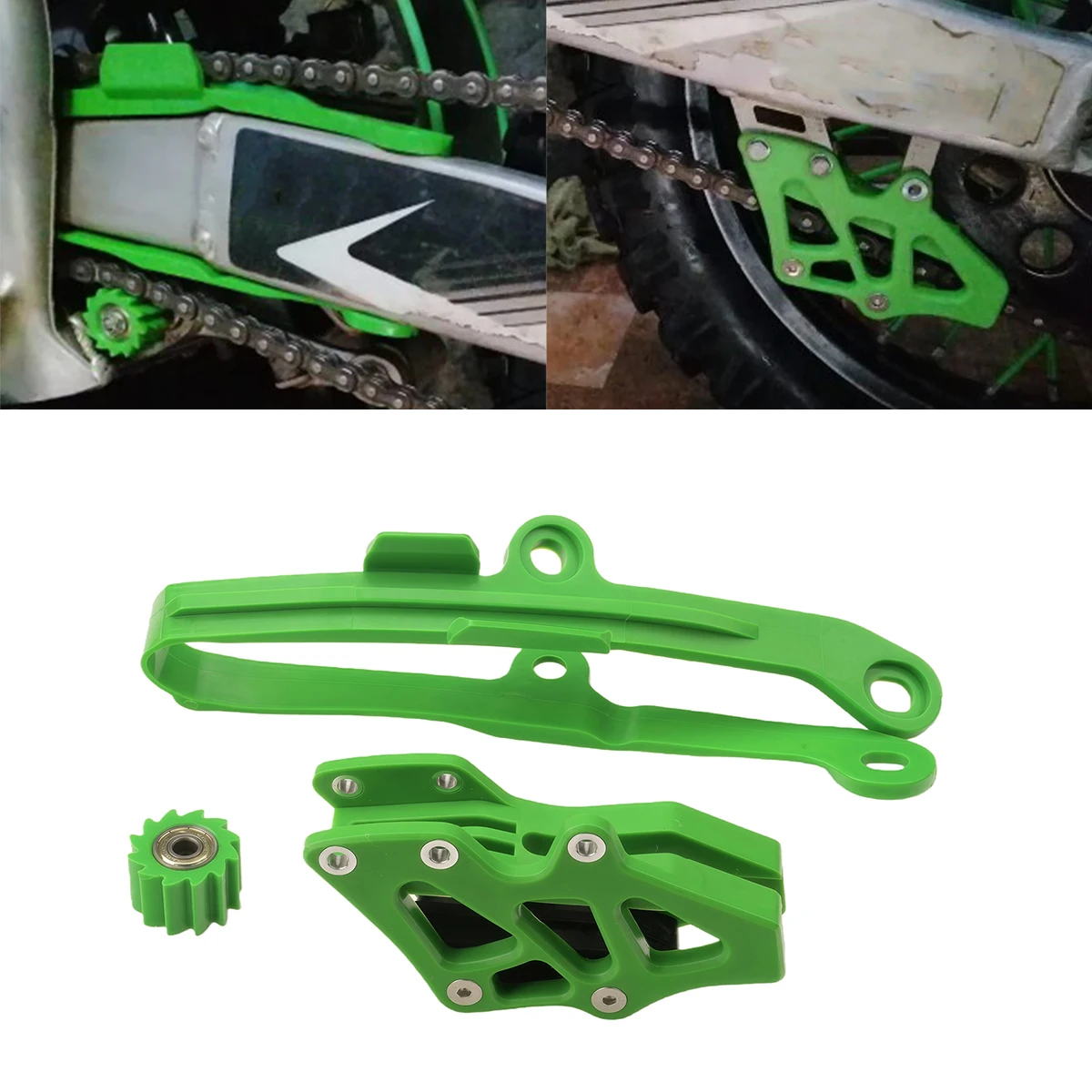For KAWASAKI KXF250 KXF450 KX250F KX450F KXF 250 450 KX 250F KLX450R Chain Guide Motorcycle Chain Roller Slider Guide Swingarm
For KAWASAKI KXF250 KXF450 KX250F KX450F KXF 250 450 KX 250F KLX450R Chain Guide Motorcycle Chain Roller Slider Guide Swingarm