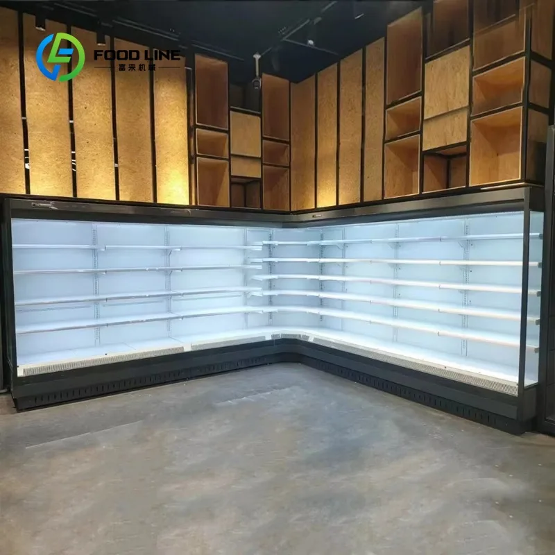 Multideck Open Display Chiller Customized Supermarket Vertical Vegetables Air Cooler With Adjustable Shelves And Curtain
Multideck Open Display Chiller Customized Supermarket Vertical Vegetables Air Cooler With Adjustable Shelves And Curtain
