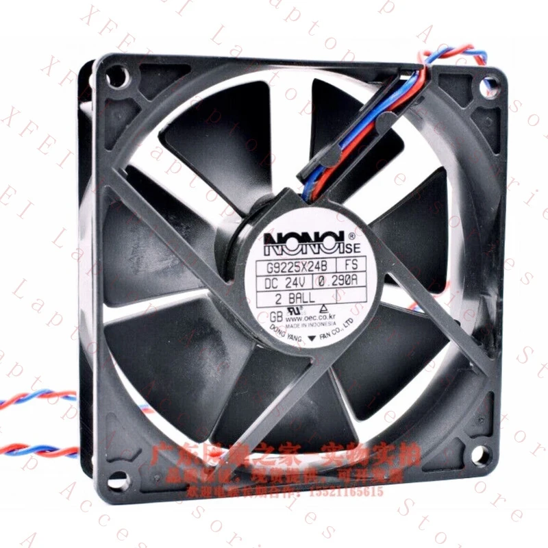 D New for NONOIse G9225X24B FS Double ball cooling fan 24V 0.29A 92x92x25mm
D New for NONOIse G9225X24B FS Double ball cooling fan 24V 0.29A 92x92x25mm