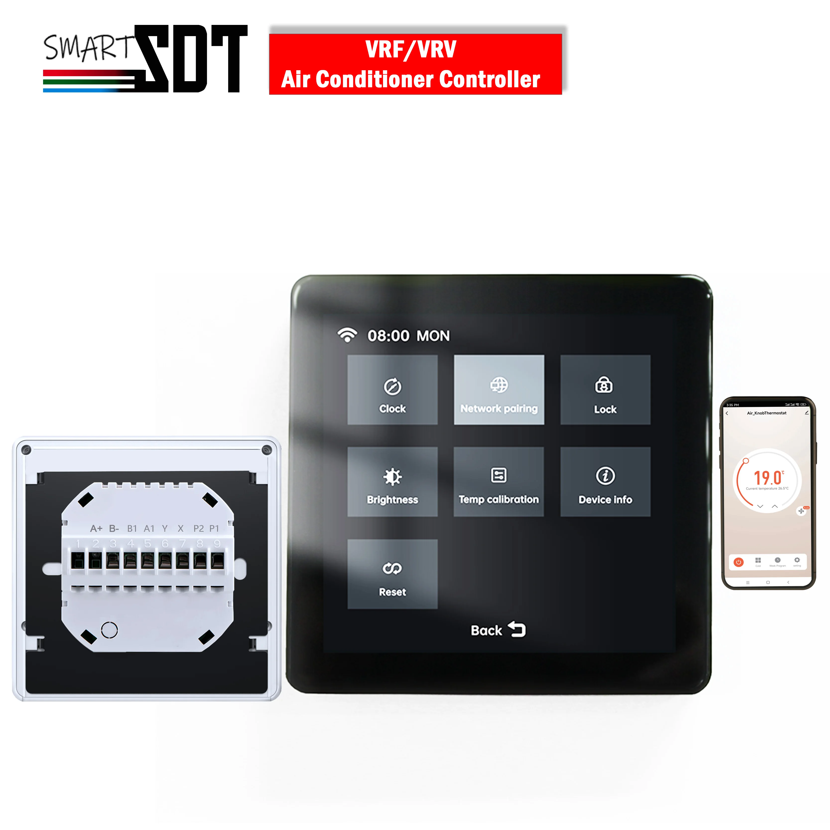 ZIGBEE/RS485 3-проводной 4-проводной термостат с цветным экраном для 12 В VRF/VRV, специальная панель быстрого управления хладагентом, холодная и горячая панель
ZIGBEE/RS485 3-проводной 4-проводной термостат с цветным экраном для 12 В VRF/VRV, специальная панель быстрого управления хладагентом, холодная и горячая панель