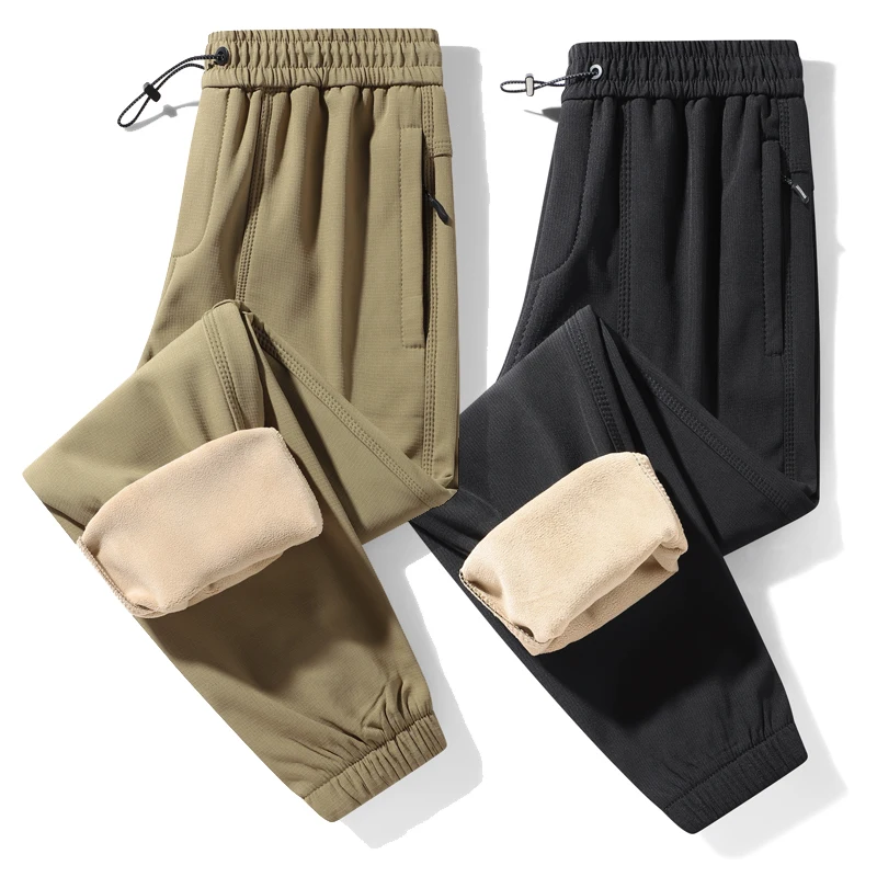 Outdoor Hiking Pants Men's Soft Shell Waterproof and Windproof Pants Winter Fleece-lined Thickened Men's Casual Trousers 5XL
Outdoor Hiking Pants Men's Soft Shell Waterproof and Windproof Pants Winter Fleece-lined Thickened Men's Casual Trousers 5XL