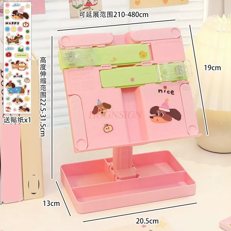 1pcs Multi functional dopamine reading stand with adjustable height and stretchability for children's desktop bed bookshelf
1pcs Multi functional dopamine reading stand with adjustable height and stretchability for children's desktop bed bookshelf