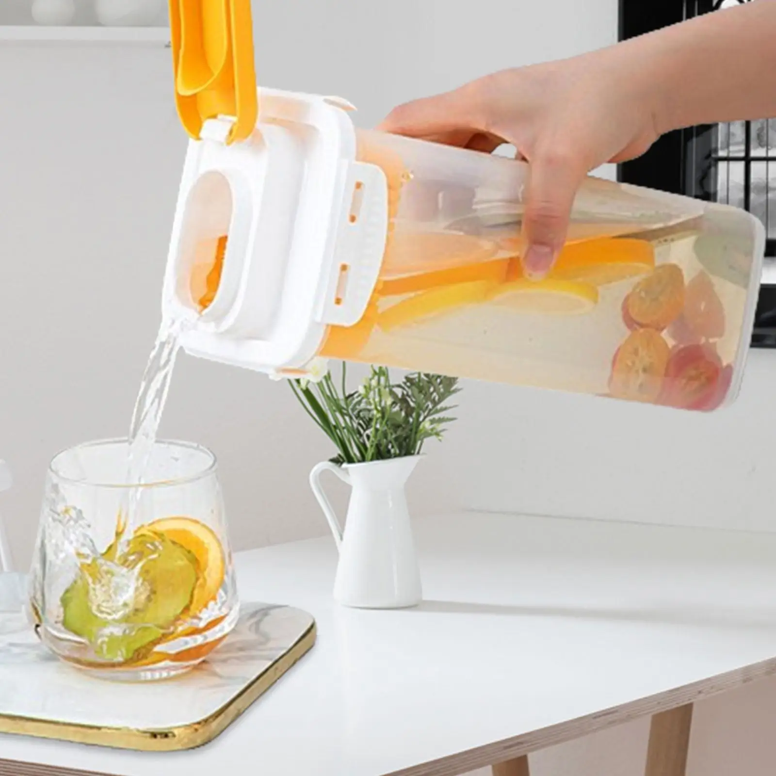 Water Pitcher Ice Tea Kettle 1.7L Clear with Filter Drink Dispenser with Lid Beverage Jar Mix Drinks Water Jug for Lemonade
Water Pitcher Ice Tea Kettle 1.7L Clear with Filter Drink Dispenser with Lid Beverage Jar Mix Drinks Water Jug for Lemonade