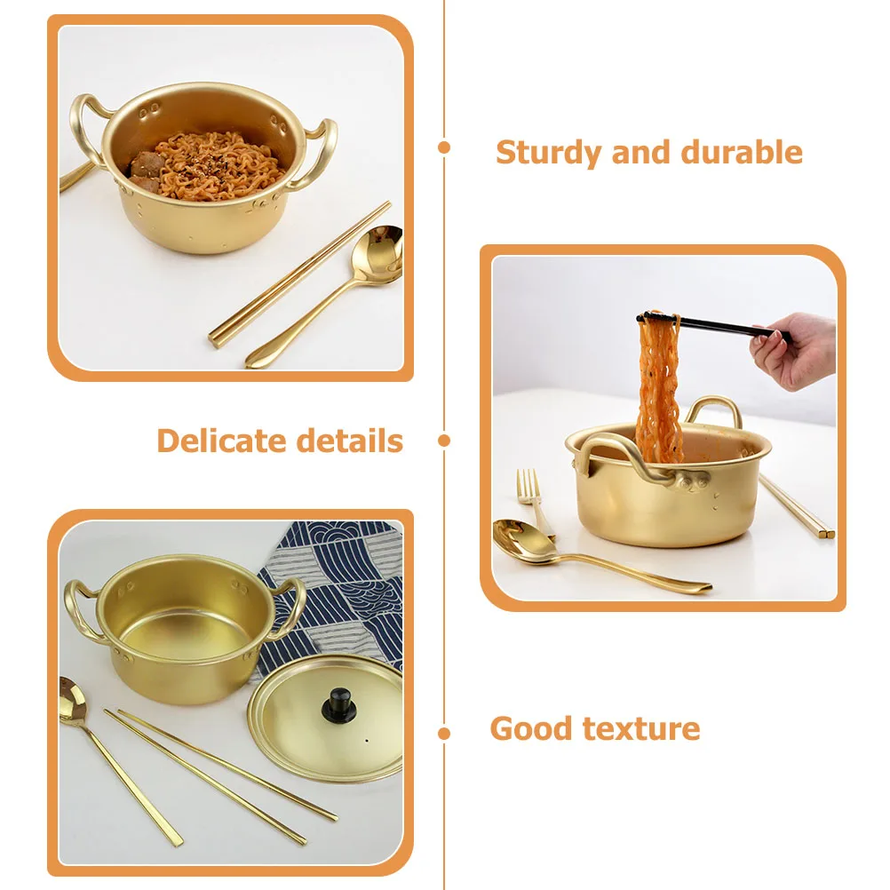 Ramen Pot Korean Instant Noodle Cooker Multi function Aluminum Soup Noodles Accessories Practical Anti
Ramen Pot Korean Instant Noodle Cooker Multi function Aluminum Soup Noodles Accessories Practical Anti