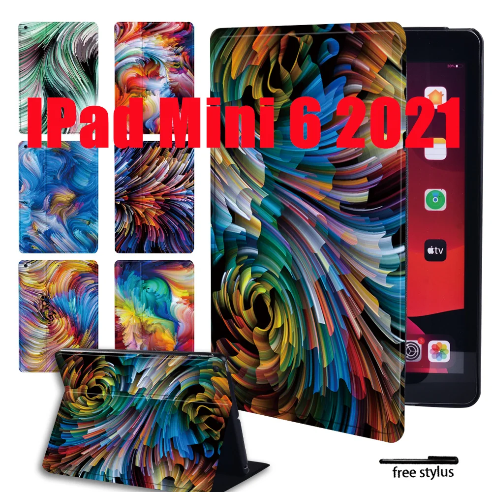 Cover for IPad Mini 6 Slim PU Leather Case for IPad Mini 6th Generation 8.3 Inch 2021 Watercolor Pattern Folding Case Cover
Cover for IPad Mini 6 Slim PU Leather Case for IPad Mini 6th Generation 8.3 Inch 2021 Watercolor Pattern Folding Case Cover