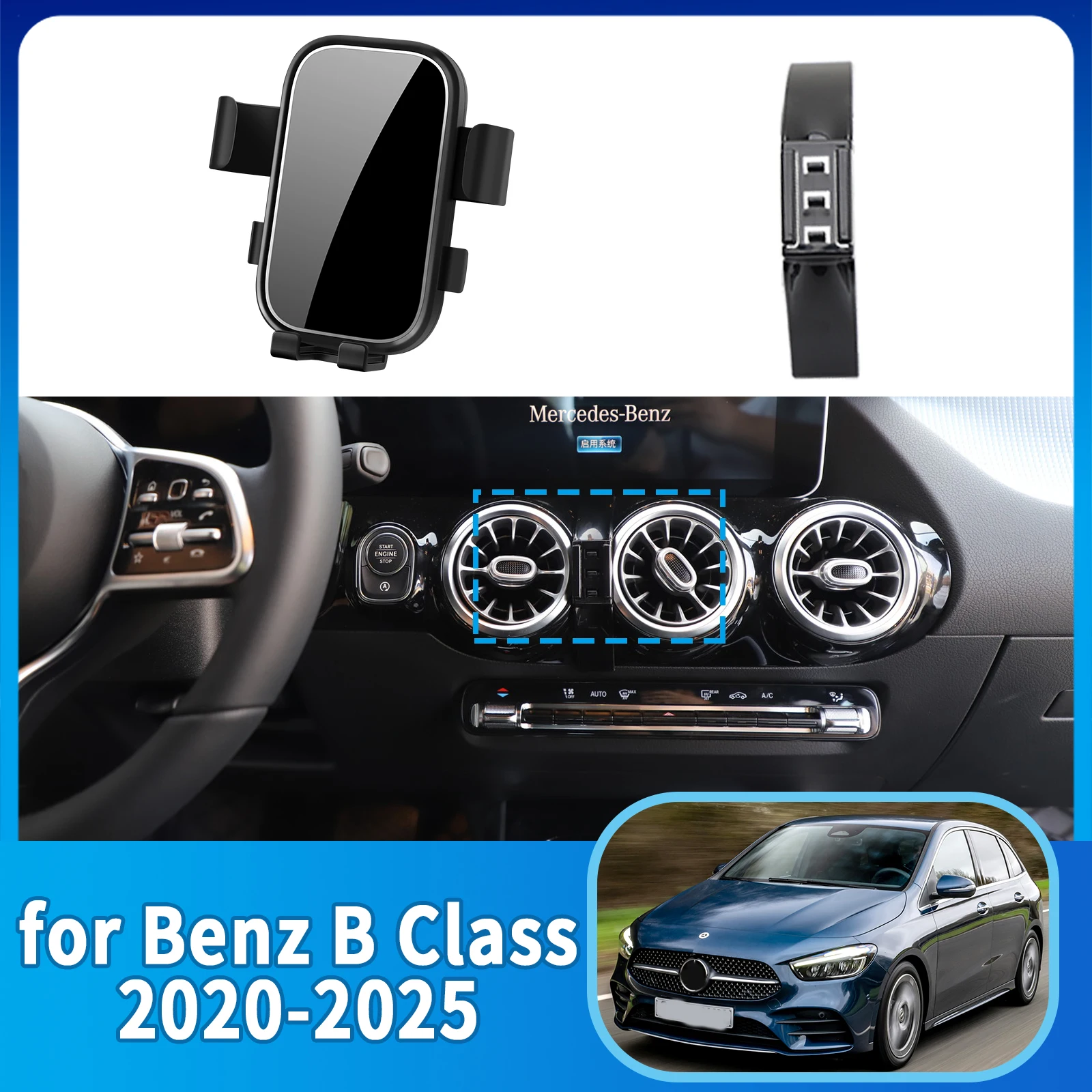 Accessories Car Mobile Phone Holder for Mercedes-Benz B Class W246 W247 2020~2025 GPS Bracket Navigation Stand Auto
Accessories Car Mobile Phone Holder for Mercedes-Benz B Class W246 W247 2020~2025 GPS Bracket Navigation Stand Auto