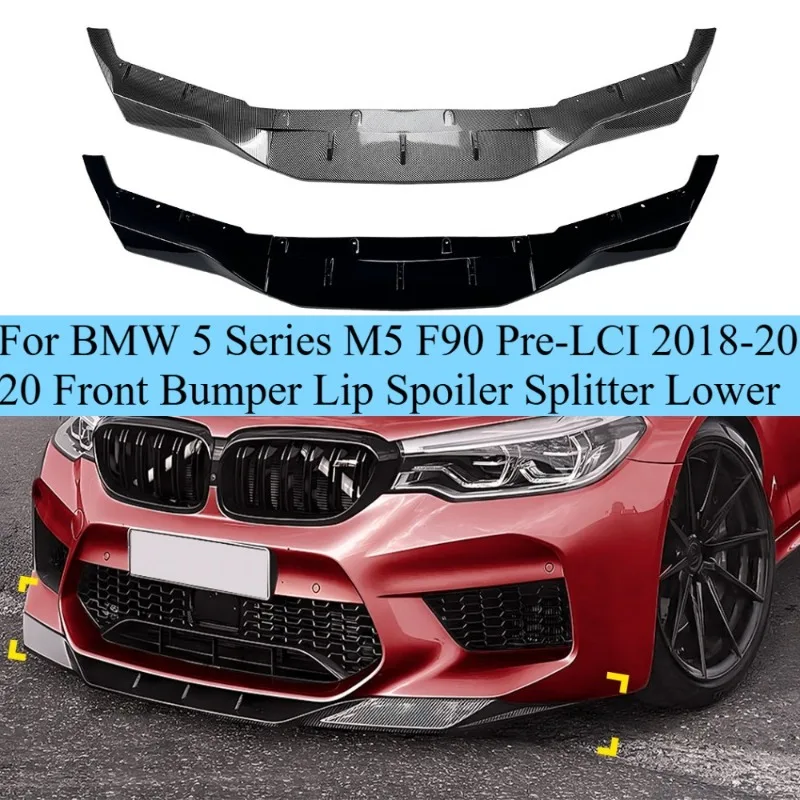For BMW 5 Series M5 F90 Pre-LCI 2018-2020 Front Bumper Lip Spoiler Splitter Lower Chin Valance Lip Kit Aggressive Style ABS
For BMW 5 Series M5 F90 Pre-LCI 2018-2020 Front Bumper Lip Spoiler Splitter Lower Chin Valance Lip Kit Aggressive Style ABS