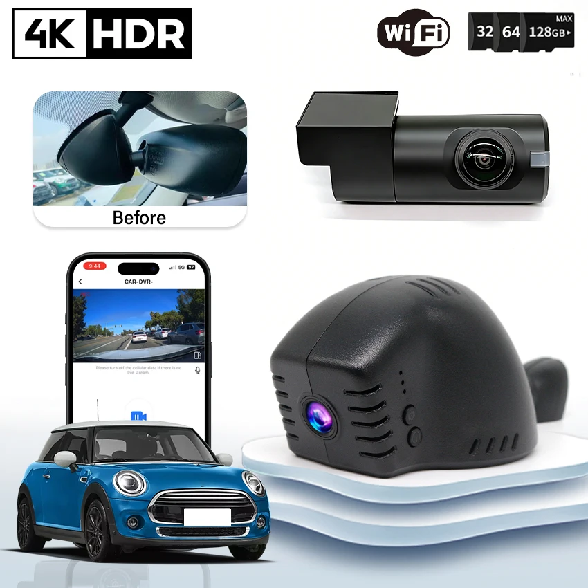 Car DVR for MINI Cooper Countryman Clubman Convertible JCW (2014–2023), 4K 2160P Loop recording Dash Cam Camera
Car DVR for MINI Cooper Countryman Clubman Convertible JCW (2014–2023), 4K 2160P Loop recording Dash Cam Camera