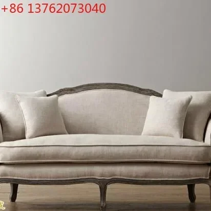 American fabric sofa wedding dress rural pastoral French solid wood studio double sofa
American fabric sofa wedding dress rural pastoral French solid wood studio double sofa