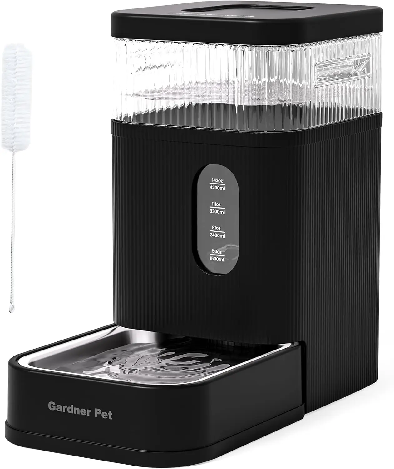 Automatic Gravity Dog Waterer, 8.5L Stainless Steel Bowl, BPA-Free, Noise-Free, with Filter for Dogs & Cats (Black)
Automatic Gravity Dog Waterer, 8.5L Stainless Steel Bowl, BPA-Free, Noise-Free, with Filter for Dogs & Cats (Black)