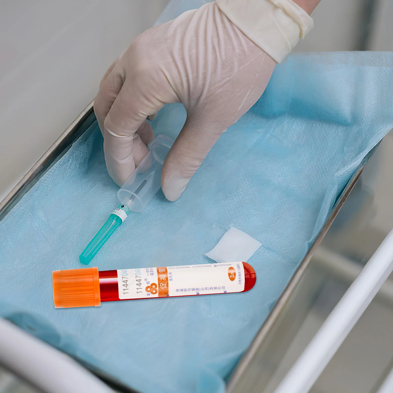 100 Pcs Vacuum Coagulation Tube 3ml Glass Negative Pressure Test Tubes ange Cap Disposable Blood Collector Biochemical Testing
100 Pcs Vacuum Coagulation Tube 3ml Glass Negative Pressure Test Tubes ange Cap Disposable Blood Collector Biochemical Testing