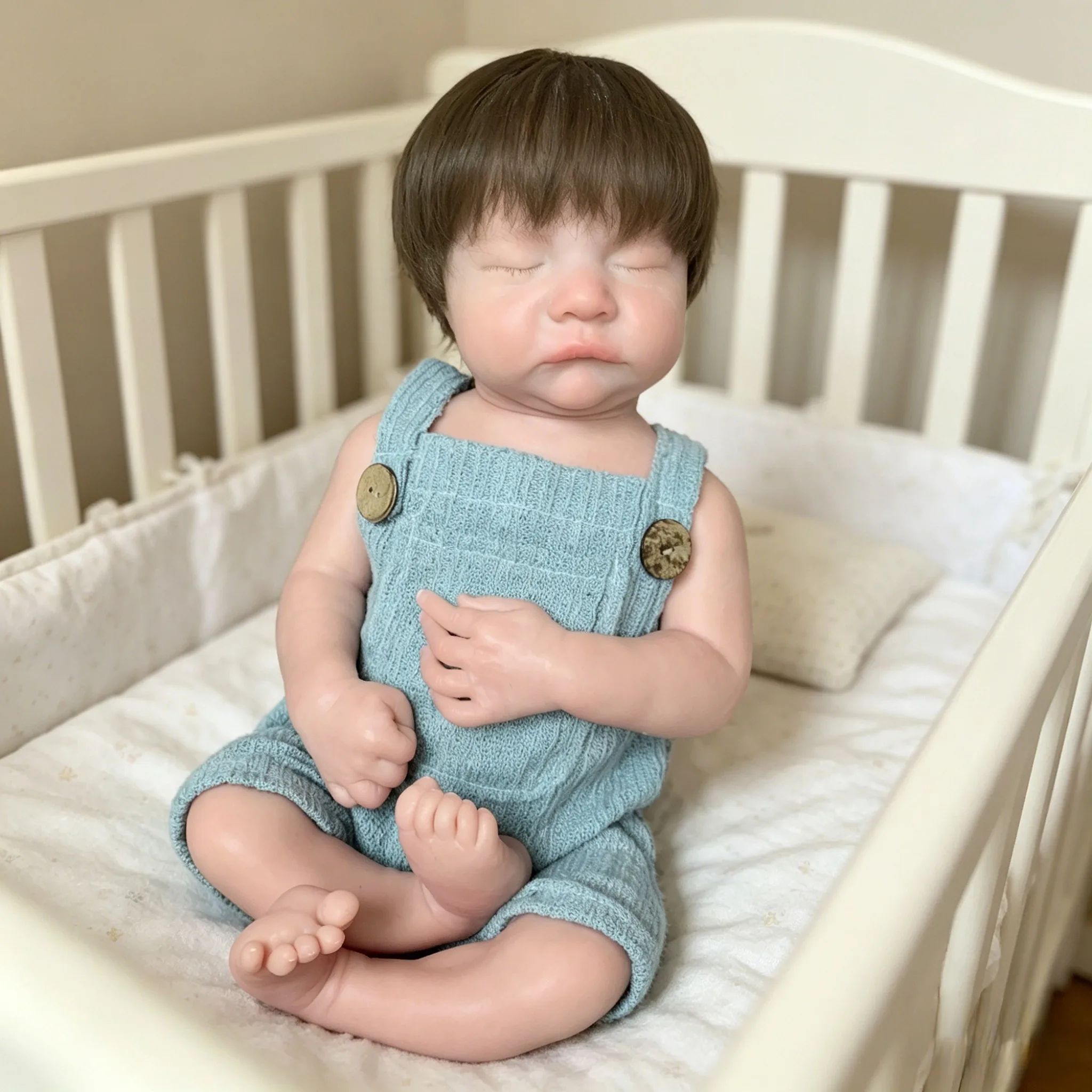 18 Inch Levi Boy Full Body Solid Silicone Bebe Reborn Baby Doll Handmade Lifelike Newborn Baby Doll For Birthday Gifts
18 Inch Levi Boy Full Body Solid Silicone Bebe Reborn Baby Doll Handmade Lifelike Newborn Baby Doll For Birthday Gifts