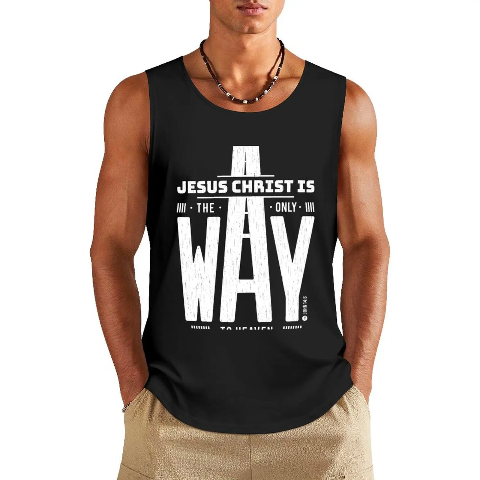 Jesus Christ is The Only Way To Heaven John 14:6 Tank Top bodybuilding men training weight vest
Jesus Christ is The Only Way To Heaven John 14:6 Tank Top bodybuilding men training weight vest
