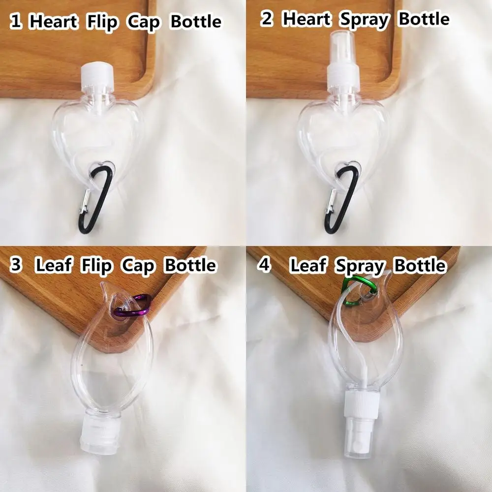 50ml Refillable Alcohol Perfume With Metal Hook Leaf Heart Spray Bottle Empty Container Bottle Lotion Jar
50ml Refillable Alcohol Perfume With Metal Hook Leaf Heart Spray Bottle Empty Container Bottle Lotion Jar