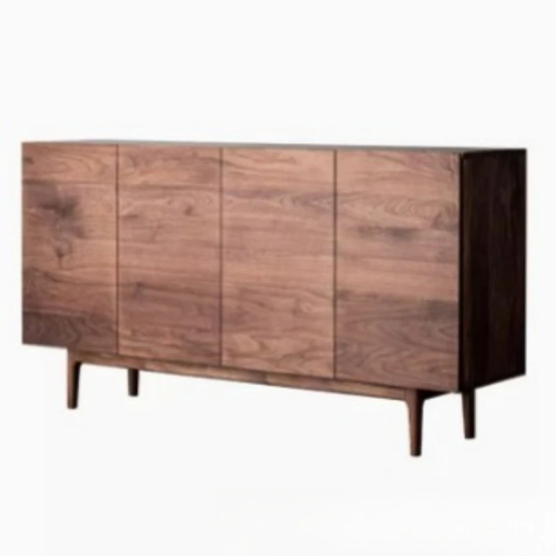 North American black walnut solid wood dining side cabinet, modern simple living room wabi wind TV floor cabinet
North American black walnut solid wood dining side cabinet, modern simple living room wabi wind TV floor cabinet