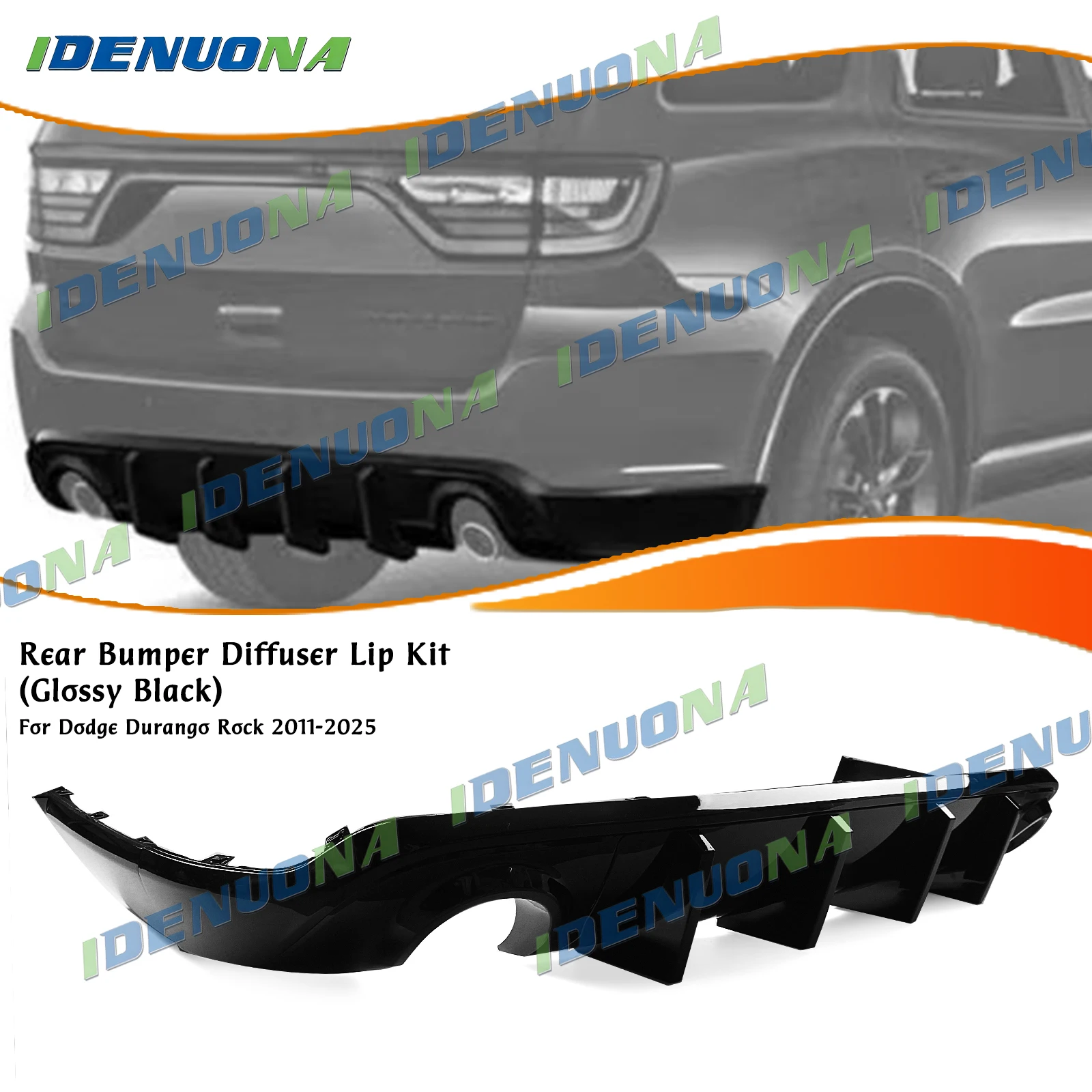 Gloss Black Rear Bumper Diffuser For Dodge Durango 2011-2026
Gloss Black Rear Bumper Diffuser For Dodge Durango 2011-2026