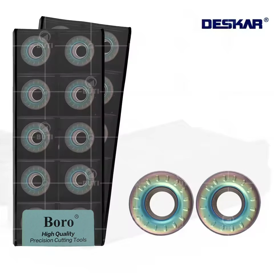 DESKAR 100% оригинальный токарный станок с ЧПУ, режущий инструмент из закаленной стали, токарный инструмент, станок, фрезерный станок по металлу, RPMT1003MO-TT TF618
DESKAR 100% оригинальный токарный станок с ЧПУ, режущий инструмент из закаленной стали, токарный инструмент, станок, фрезерный станок по металлу, RPMT1003MO-TT TF618