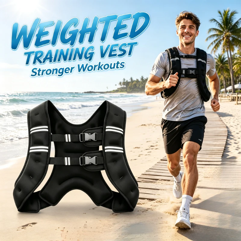 Unisex 5KG Black Adjustable Weighted Vest with Dual Buckles, Fitness Training Gear for Running, Home Workouts & Daily Cardio
Unisex 5KG Black Adjustable Weighted Vest with Dual Buckles, Fitness Training Gear for Running, Home Workouts & Daily Cardio