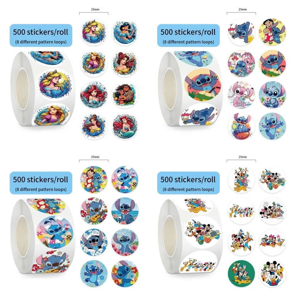 500 Pcs/Roll Disney Series Stickers - Cute Cartoon Decals for Notebooks, Gift Wrapping & Decor
500 Pcs/Roll Disney Series Stickers - Cute Cartoon Decals for Notebooks, Gift Wrapping & Decor