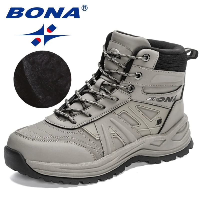 BONA 2023 New Designers Winter Plush Hiking Shoes Men Outdoor Mountain Snow Boots Man Anti-collision Sneakers Keep Warm Footwear
BONA 2023 New Designers Winter Plush Hiking Shoes Men Outdoor Mountain Snow Boots Man Anti-collision Sneakers Keep Warm Footwear