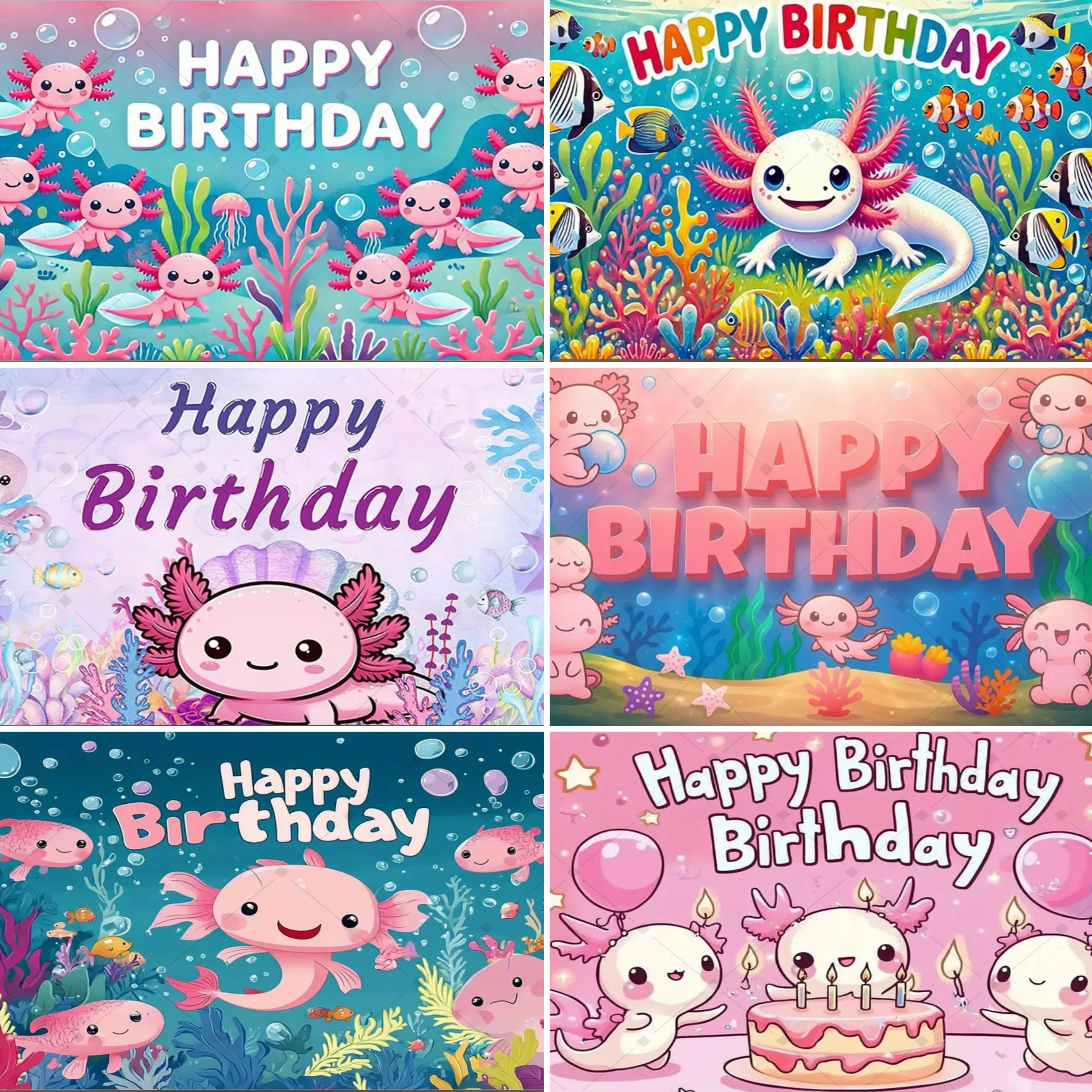Cartoon Axolotl Theme Party Decoration Backdrop Underwater Creatures Kids Birthday Party Supplies Decor Banner Baby Baptism
Cartoon Axolotl Theme Party Decoration Backdrop Underwater Creatures Kids Birthday Party Supplies Decor Banner Baby Baptism