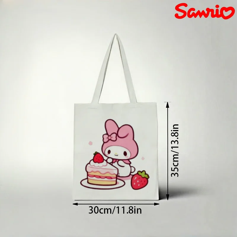 1pc Sanrio My Melody Canvas Tote Bag, Strawberry Cake Print Eco Shoulder Bag
1pc Sanrio My Melody Canvas Tote Bag, Strawberry Cake Print Eco Shoulder Bag