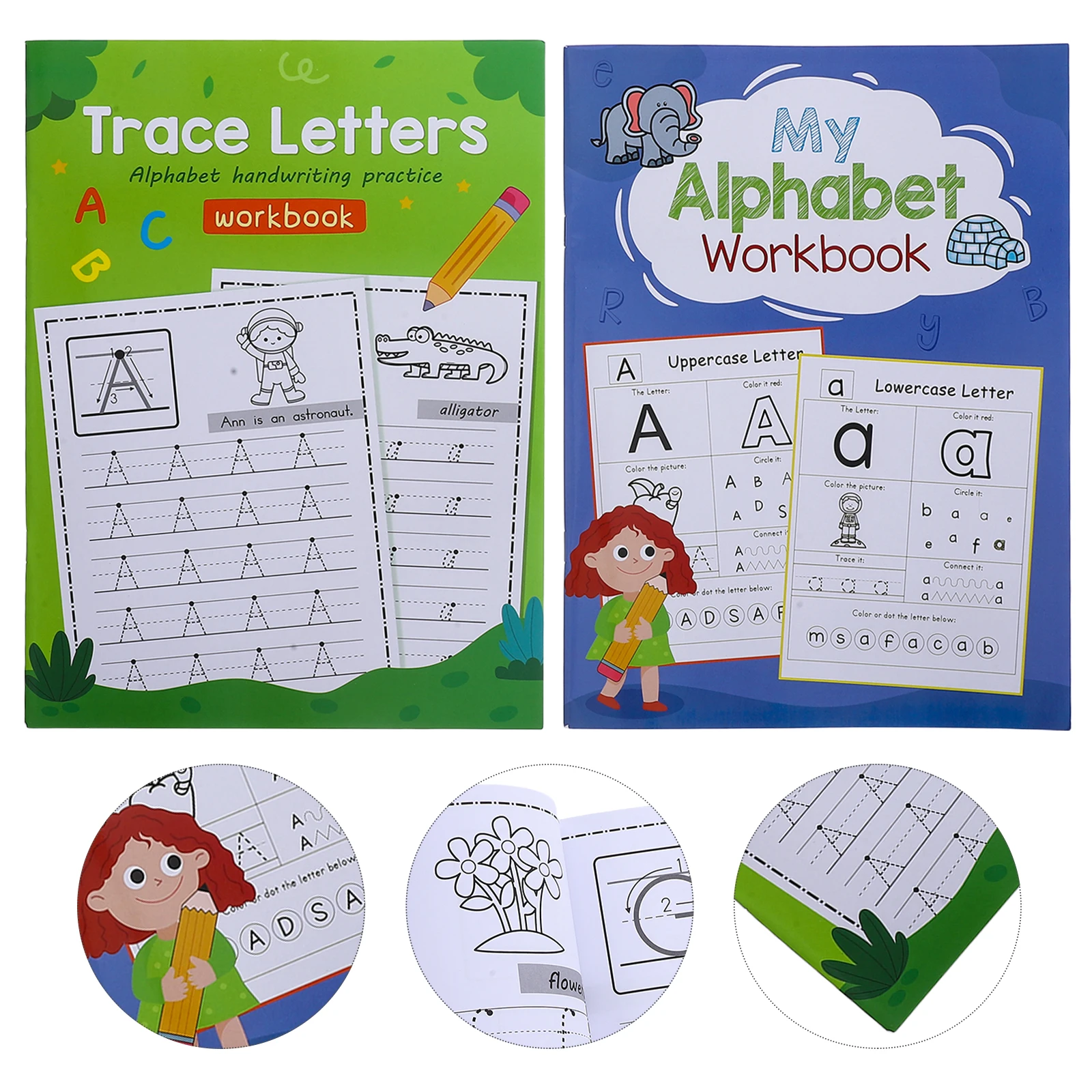 2 Pcs Letter Exercise Book Tracing Books Early Education Workbook Paper Handwriting
2 Pcs Letter Exercise Book Tracing Books Early Education Workbook Paper Handwriting