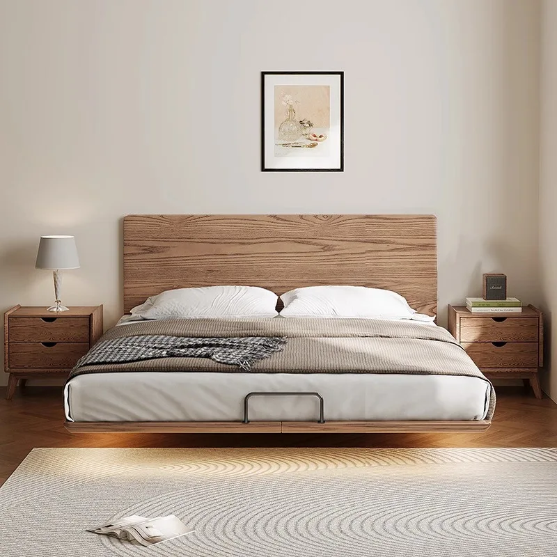 All solid wood ultra-thin bedside suspended bed pure solid wood bed frame small apartment ash wood double bed modern
All solid wood ultra-thin bedside suspended bed pure solid wood bed frame small apartment ash wood double bed modern