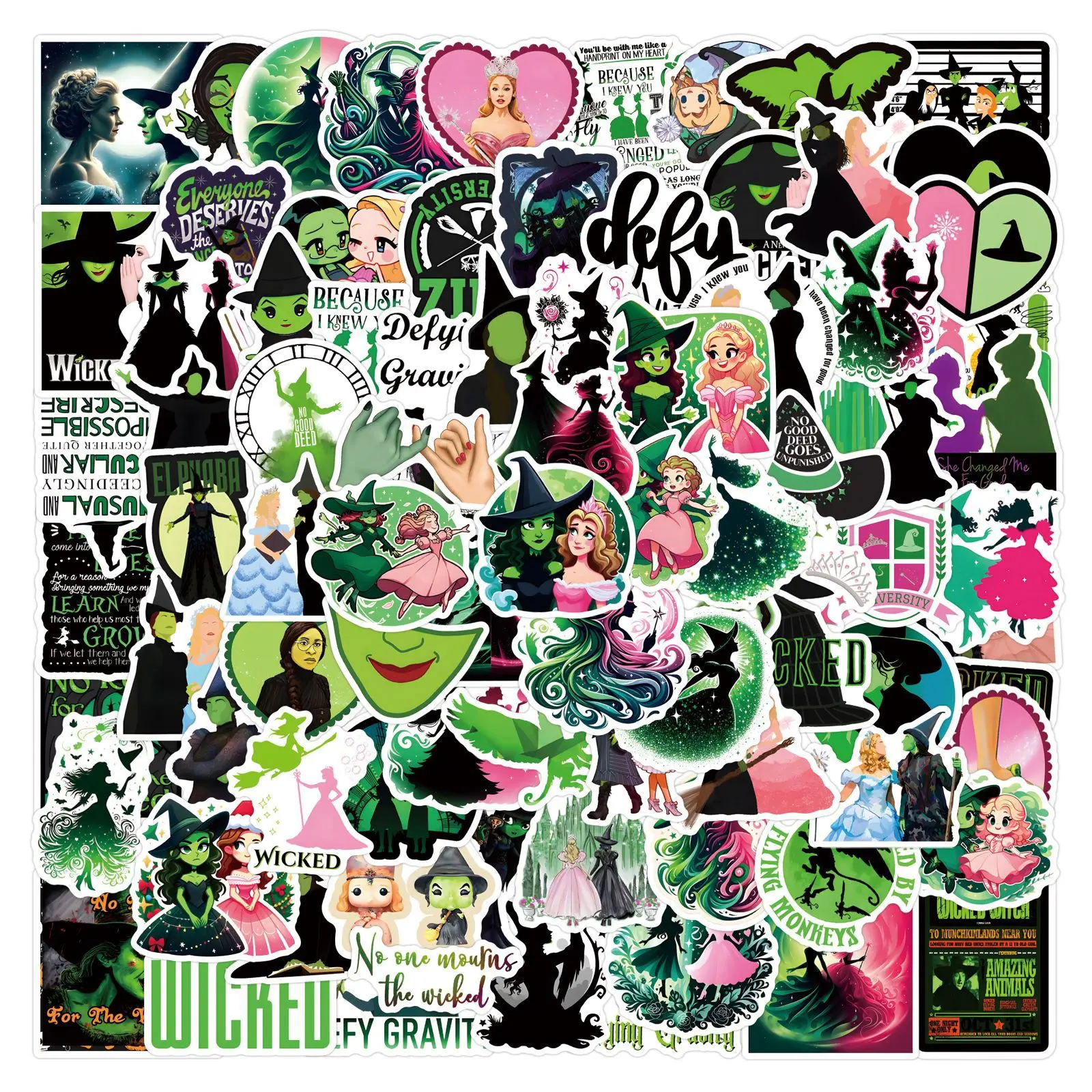 110Pcs Wicked Stickers Wicked Musical Decals For Phone Laptop Suitcase Notebook Skateboard Waterproof Stickers
110Pcs Wicked Stickers Wicked Musical Decals For Phone Laptop Suitcase Notebook Skateboard Waterproof Stickers