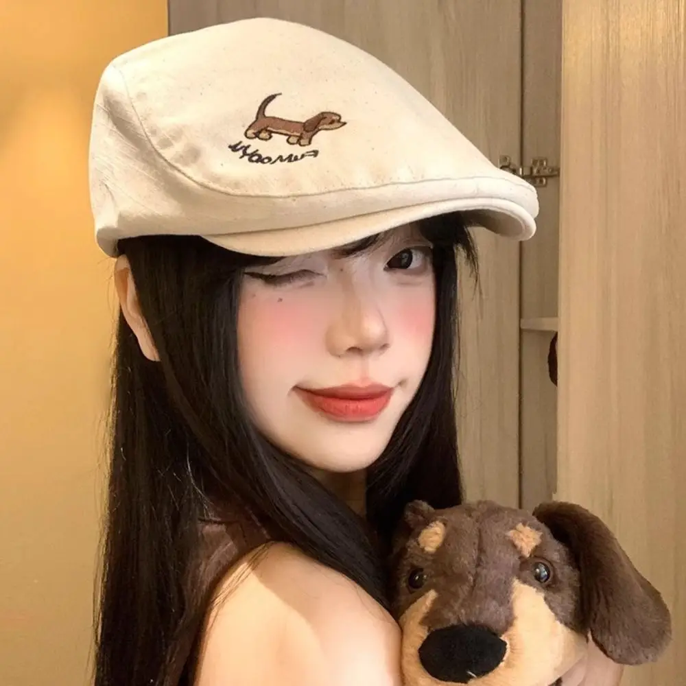 Fashion Japanese Style Cartoon Forward Hat Short Brim Visor Painter Hat Casual Sunscreen Artist Hat Streetwear 
Fashion Japanese Style Cartoon Forward Hat Short Brim Visor Painter Hat Casual Sunscreen Artist Hat Streetwear