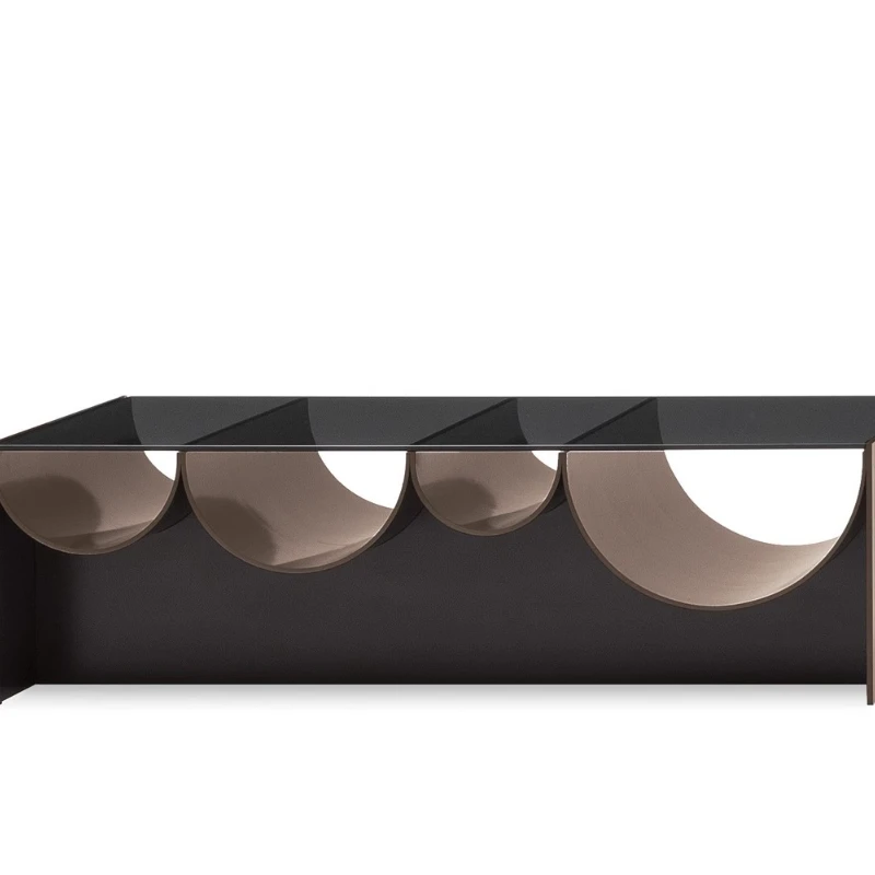 Designer's personality and creativity Side few Sofa back few Modern modern living room Wave tempered glass storage coffee table
Designer's personality and creativity Side few Sofa back few Modern modern living room Wave tempered glass storage coffee table