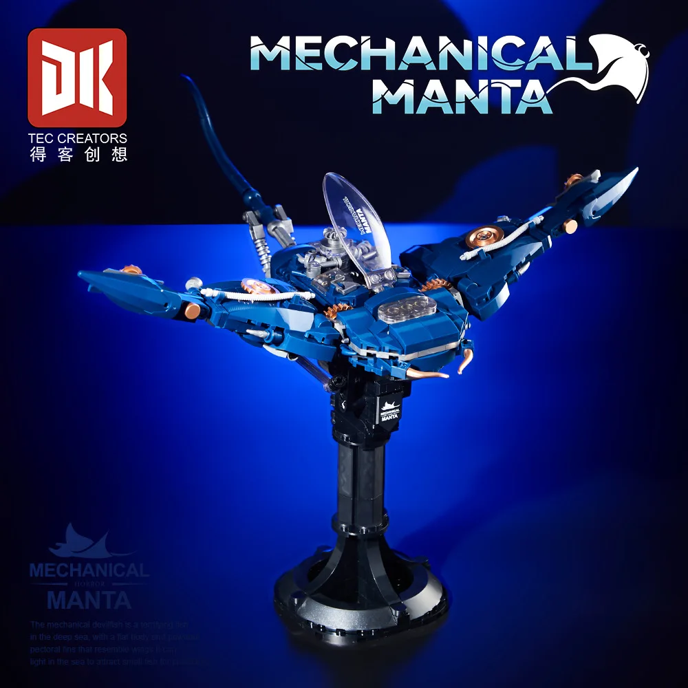 IN STOCK MOC Creativity Mechanical Manta Building Blocks Model Fish Bricks Assembling DIY Toys for Boys Christmas Gift Set
IN STOCK MOC Creativity Mechanical Manta Building Blocks Model Fish Bricks Assembling DIY Toys for Boys Christmas Gift Set