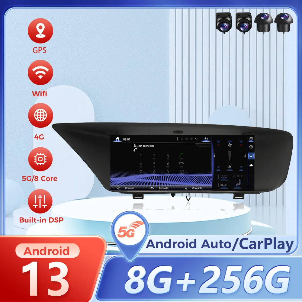 Android Auto 12.3 Inch Stereo Android 13 For Lexus GS 2012- 2020 GPS Navigation DVD Player Car Radio Multimedia WIFI Head Unit
Android Auto 12.3 Inch Stereo Android 13 For Lexus GS 2012- 2020 GPS Navigation DVD Player Car Radio Multimedia WIFI Head Unit