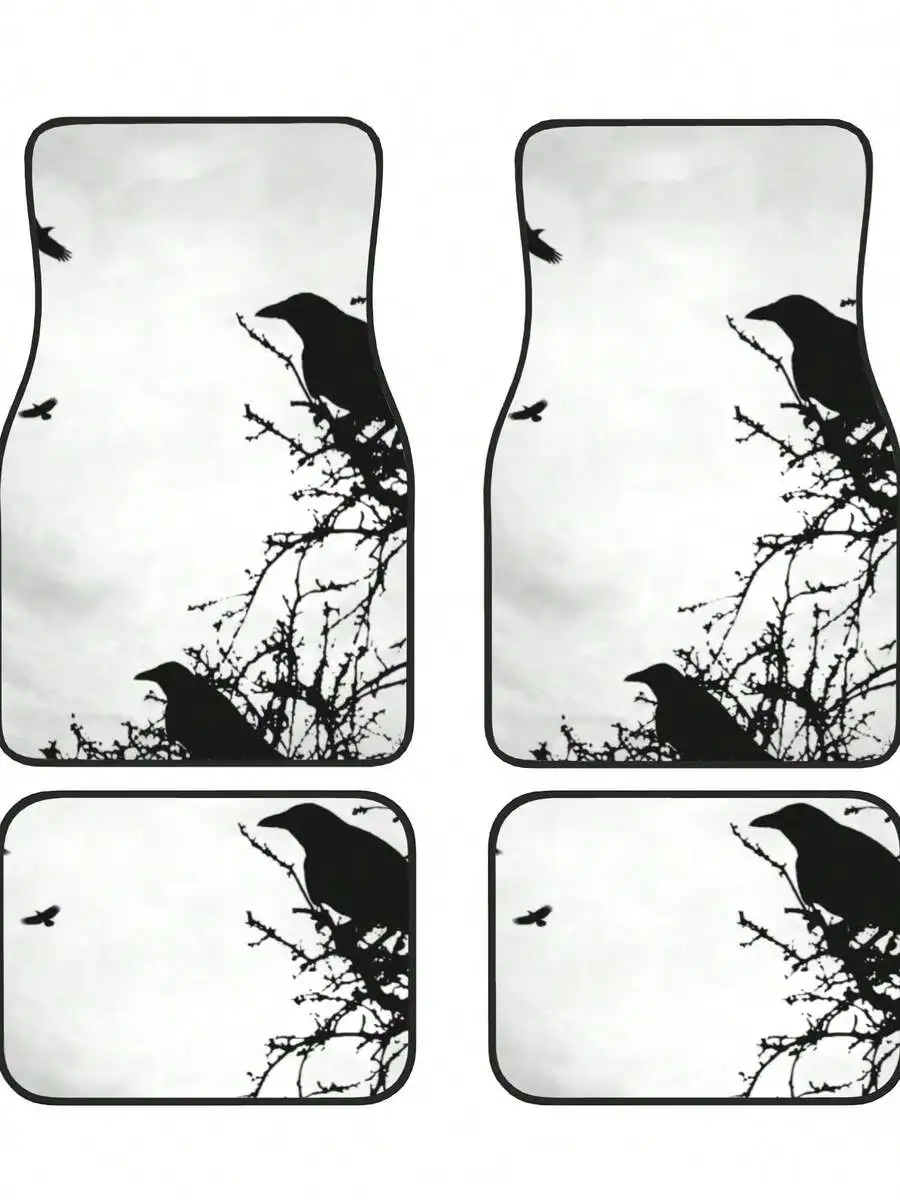 Crow Silhouette 4-Piece Custom Printed All-Weather Floor Mats - Universal Fit For Suv, Truck, Van| Easy Clean
Crow Silhouette 4-Piece Custom Printed All-Weather Floor Mats - Universal Fit For Suv, Truck, Van| Easy Clean