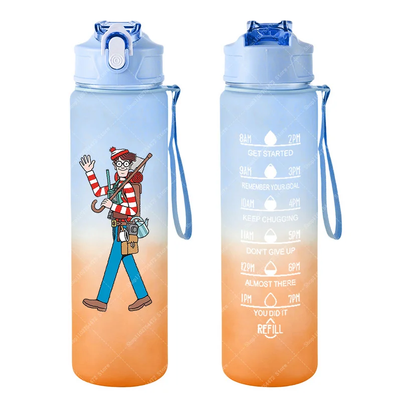 Anime Creative Sport Water Bottle Wheres Waldo Cute Cold Drink Cup 700ML Wally Cartoon Plastic Juice Container with Straw Gifts
Anime Creative Sport Water Bottle Wheres Waldo Cute Cold Drink Cup 700ML Wally Cartoon Plastic Juice Container with Straw Gifts