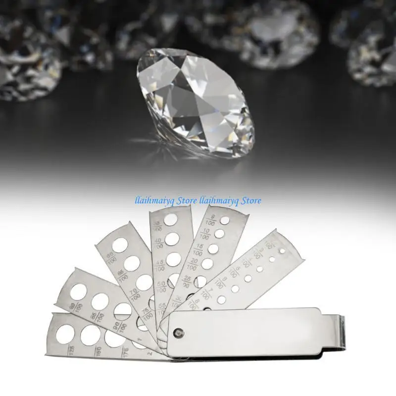 573B Sturdy Stainless Steel Gemstones Measuring Tool for Jewelry And Enthusiasts
573B Sturdy Stainless Steel Gemstones Measuring Tool for Jewelry And Enthusiasts