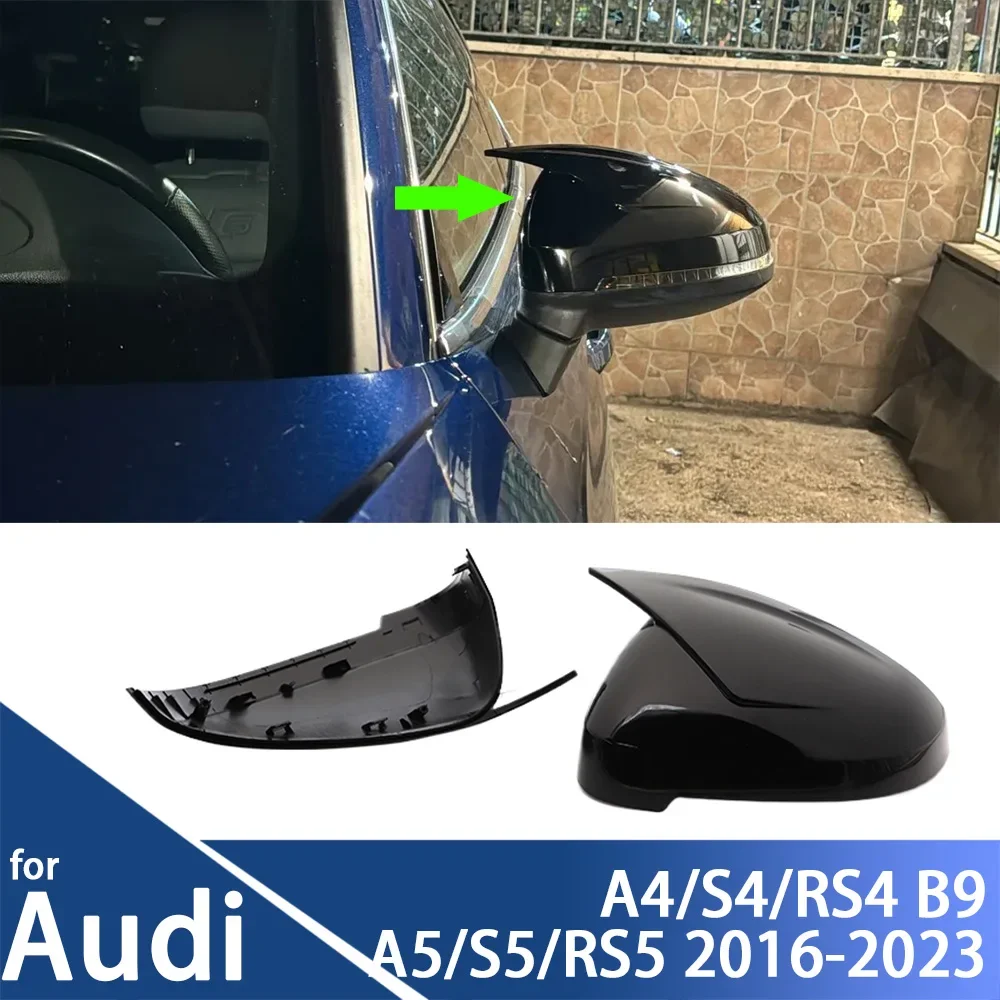 2pcs Replacement Glossy Black Carbon Pattern Rearview Exterior Side Mirror Caps for Audi A4 S4 RS4 B9 A5 S5 RS5 Sline 2016-2023
2pcs Replacement Glossy Black Carbon Pattern Rearview Exterior Side Mirror Caps for Audi A4 S4 RS4 B9 A5 S5 RS5 Sline 2016-2023