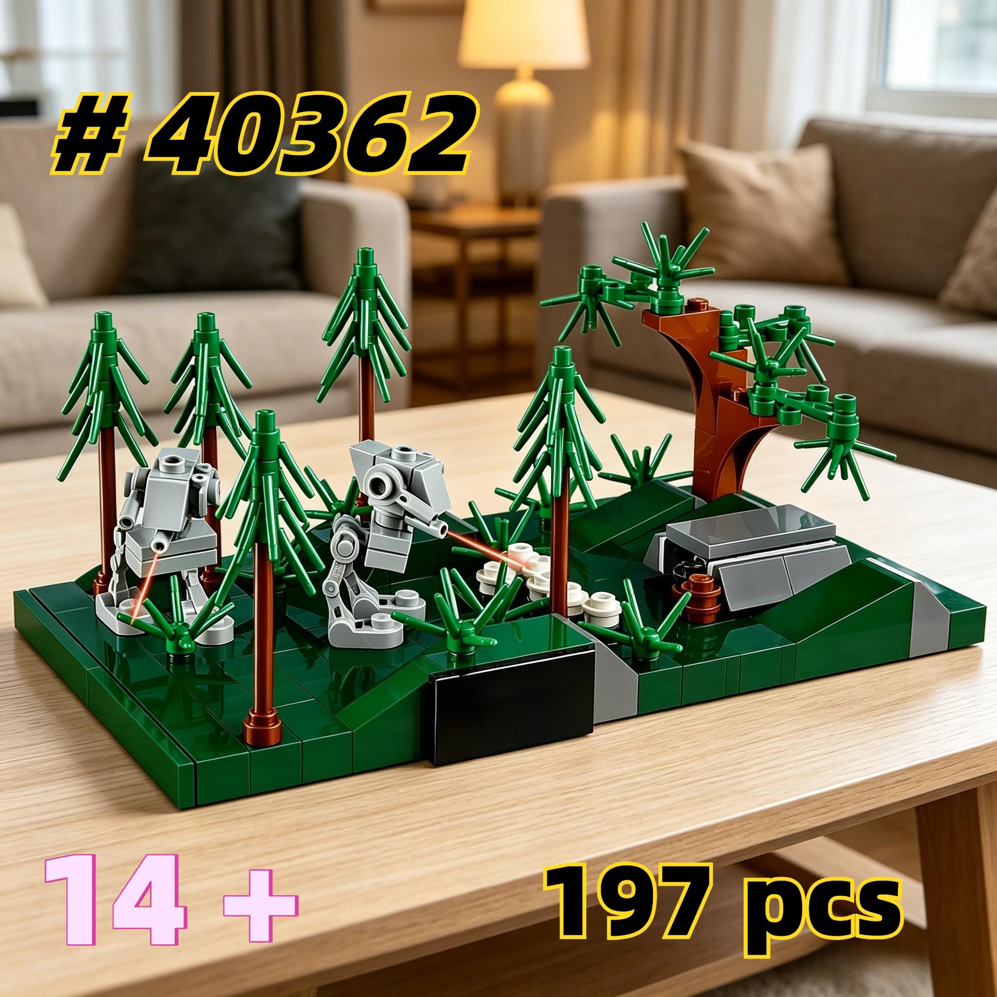 Battle of Endor 40362 Building Blocks Sets Suitable for Birthday Gifts, Compatible with Legoed Particles,197pcs.
Battle of Endor 40362 Building Blocks Sets Suitable for Birthday Gifts, Compatible with Legoed Particles,197pcs.