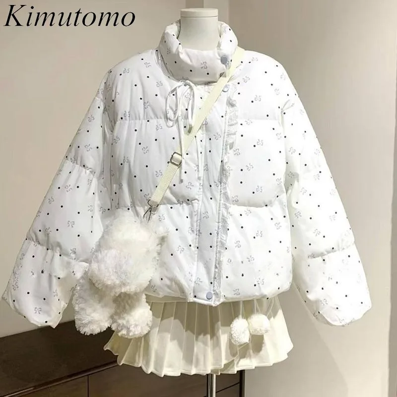 Kimutomo Parkas Women Sweet Preppy Style Autumn Winter Stand Collar Bow Printed Padded Jackets Ladies Y2k Casual Coats
Kimutomo Parkas Women Sweet Preppy Style Autumn Winter Stand Collar Bow Printed Padded Jackets Ladies Y2k Casual Coats