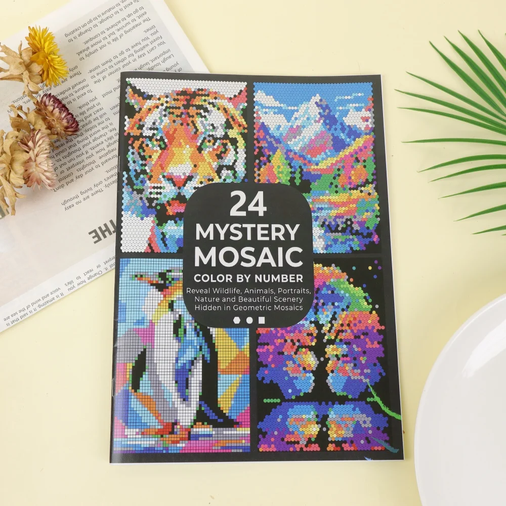 24 Patterns Mystery Mosaic Color by Number Book, Adult Pixel Style DIY Coloring Book, Adult Stress Relief Doodle Craft Book, Per
24 Patterns Mystery Mosaic Color by Number Book, Adult Pixel Style DIY Coloring Book, Adult Stress Relief Doodle Craft Book, Per