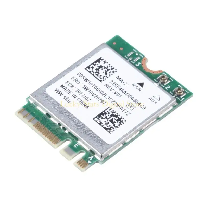 T3EE M.2 Беспроводная карта с Wi-Fi6 и Bluetooth-совместимая 5,2 Easy Install для M75Q M90A V55T M720QM920XM900M700M710Q
T3EE M.2 Беспроводная карта с Wi-Fi6 и Bluetooth-совместимая 5,2 Easy Install для M75Q M90A V55T M720QM920XM900M700M710Q