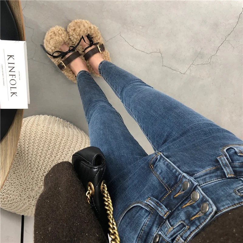 High Waist Multi-Buckled Slim Fit Jeans Women's Ankle-Length Cotton Stretch Denim Pants Fashionable Autumn Collection
High Waist Multi-Buckled Slim Fit Jeans Women's Ankle-Length Cotton Stretch Denim Pants Fashionable Autumn Collection