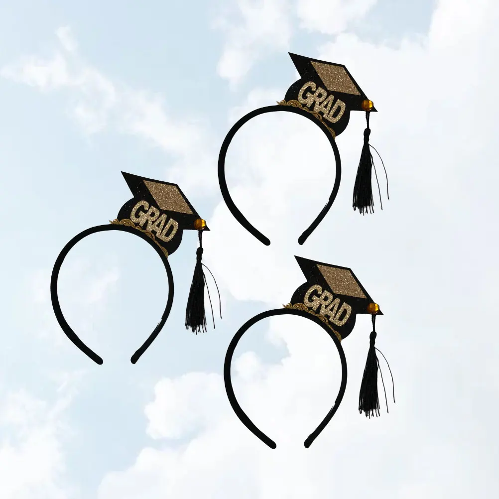 3pcs Mini Tassel Hat Headbands Lightweight Premium Material Hair Hoops Headdress Accessories Graduation Party Supplies Wedding
3pcs Mini Tassel Hat Headbands Lightweight Premium Material Hair Hoops Headdress Accessories Graduation Party Supplies Wedding