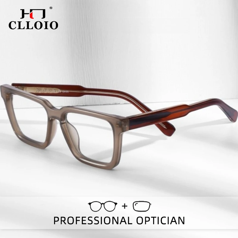 CLLOIO Fashion Retro Two-Tone Anti Blue Light Casual Style Myopia Glasses TR90 Square Progressive Prescription Reading Glasses
CLLOIO Fashion Retro Two-Tone Anti Blue Light Casual Style Myopia Glasses TR90 Square Progressive Prescription Reading Glasses
