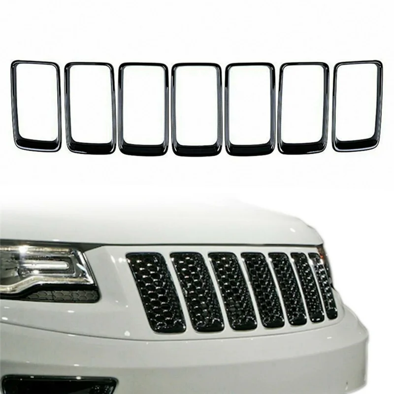 7PC Gloss Black Grill Ring Front Grille Inserts Cover Trim Kit For Jeep Grand Cherokee 2014-2016
7PC Gloss Black Grill Ring Front Grille Inserts Cover Trim Kit For Jeep Grand Cherokee 2014-2016