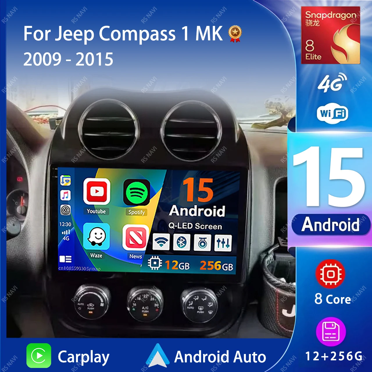 Android 15 Carplay Auto 2K Screen Car Radio BT Multimedia Video Player For Jeep Compass 1 MK 2009 - 2015 2 din Autoradio Stereo
Android 15 Carplay Auto 2K Screen Car Radio BT Multimedia Video Player For Jeep Compass 1 MK 2009 - 2015 2 din Autoradio Stereo