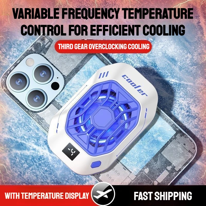 LZ-F25 Mobile Phone Universal Cool Heat Sink w/ Digital Display Semiconductor Back-clip Cooling Fan Radiator for IPhone Android
LZ-F25 Mobile Phone Universal Cool Heat Sink w/ Digital Display Semiconductor Back-clip Cooling Fan Radiator for IPhone Android