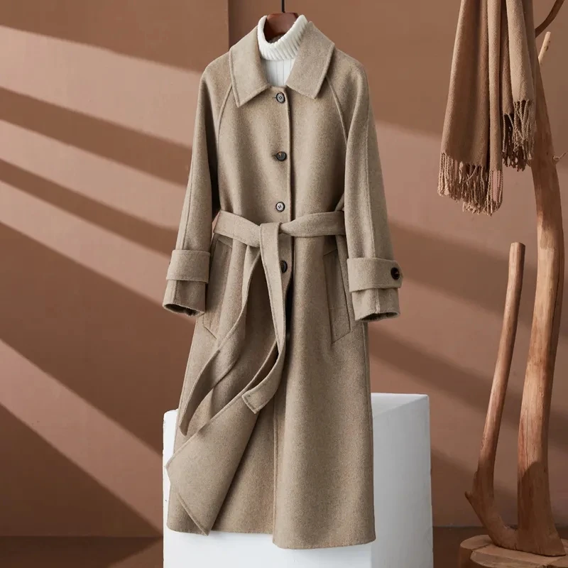 2023 New Autumn Winter Double-Sided Jacket Women's Overcoat Loose Long Korean Single-Breasted Wool Windbreakers Woolen Coat
2023 New Autumn Winter Double-Sided Jacket Women's Overcoat Loose Long Korean Single-Breasted Wool Windbreakers Woolen Coat