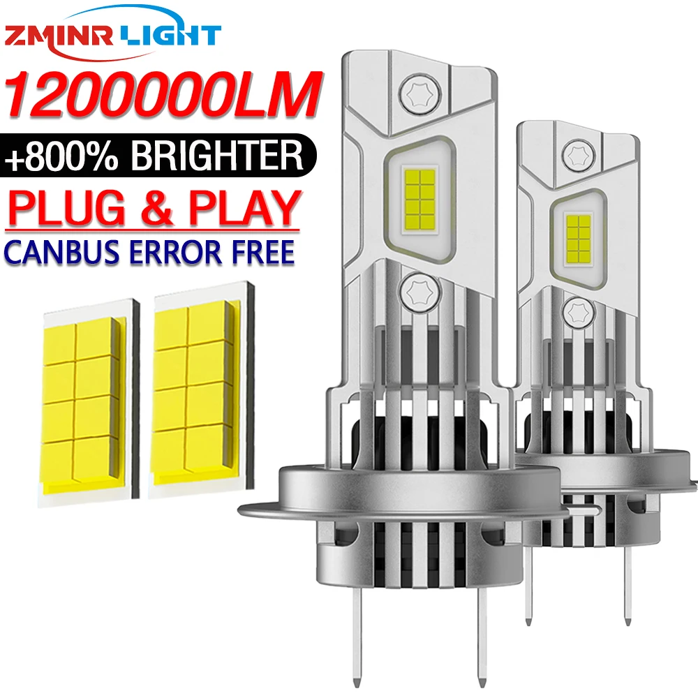 LED H7 H4 H1 Bulbs for Car Headlight CANBUS Turbo Auto Lights Super Bright Mini Wireless Headlamp 6000K White 12V 24V Plug&Play
LED H7 H4 H1 Bulbs for Car Headlight CANBUS Turbo Auto Lights Super Bright Mini Wireless Headlamp 6000K White 12V 24V Plug&Play