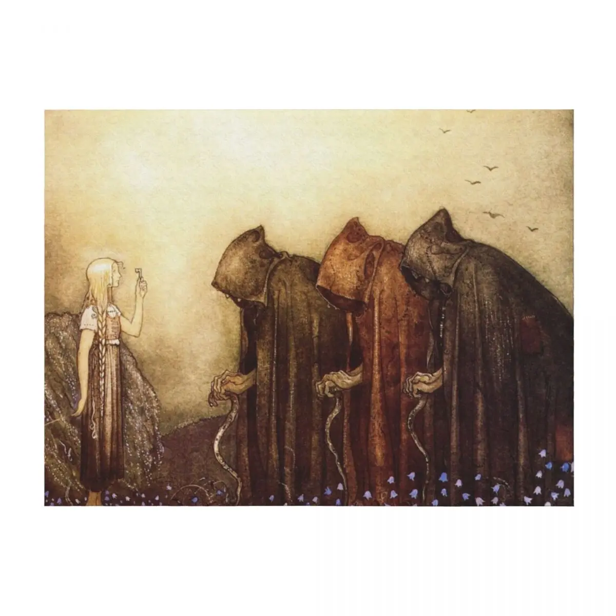 “The Golden Key” Watercolor by John Bauer Throw Blanket wednesday Large Luxury Thicken Plaid Blankets
“The Golden Key” Watercolor by John Bauer Throw Blanket wednesday Large Luxury Thicken Plaid Blankets